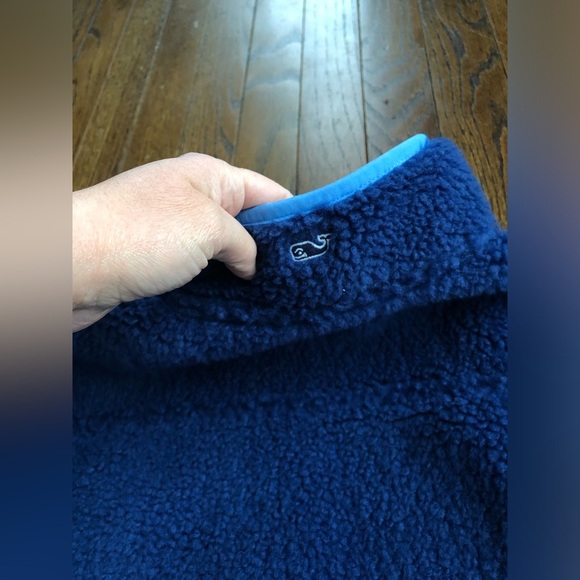 vineyard vines Men’s M Blue Heritage High-Pile Fleece SuperShep Vest - NWOT! - Picture 13 of 13